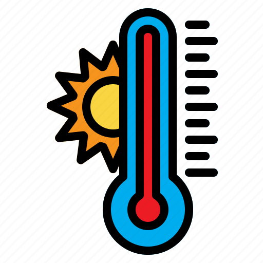 Heat, hot, summer, temperature, thermometer, warm, weather icon - Download on Iconfinder