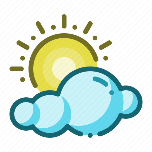 Forecast, weather, summer, sun, cloud icon - Download on Iconfinder