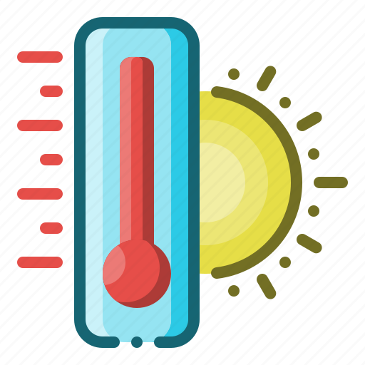 Temperature, hot, summer, sun, thermometer icon - Download on Iconfinder