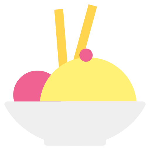 Bowl, cream, food, ice, summer, vacation, wafer icon - Free download