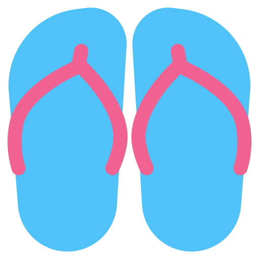 Beach, flipflops, footwear, slippers, summer, vacation, wear icon - Free download