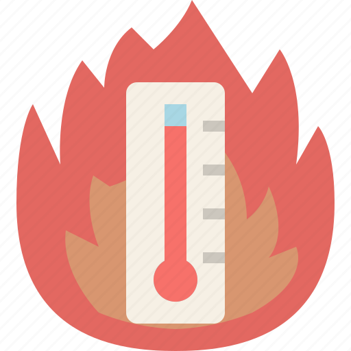 Flame, hot, season, summer, temperature, thermometer, weather icon - Download on Iconfinder