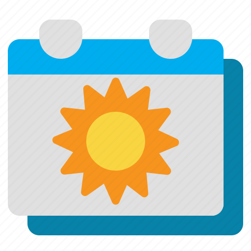 Calendar, date, event, holiday, schedule, summer, vacation icon - Download on Iconfinder