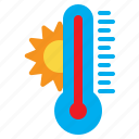 heat, summer, sun, temperature, thermometer, warm, weather