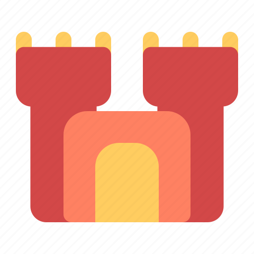 Castle, holiday, kingdom, palace, sand, summer, vacation icon - Download on Iconfinder