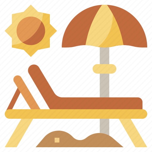 Beach, furniture, household, summer, sun, sunbed, umbrella icon - Download on Iconfinder
