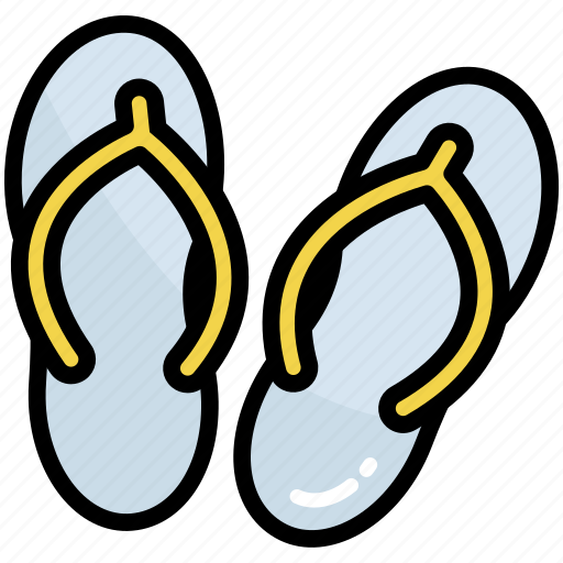 Beachwear, flipflop, footwear, sandal, slippers, travel, holiday icon - Download on Iconfinder