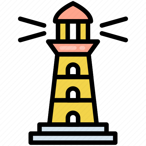 Light, lighthouse, sea, tower, landmark, building, navigation icon - Download on Iconfinder