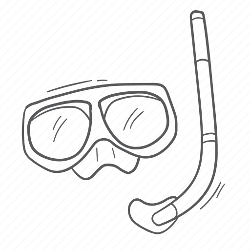 Summer, vacation, holiday, diving, equipment, glasses, scuba icon - Download on Iconfinder