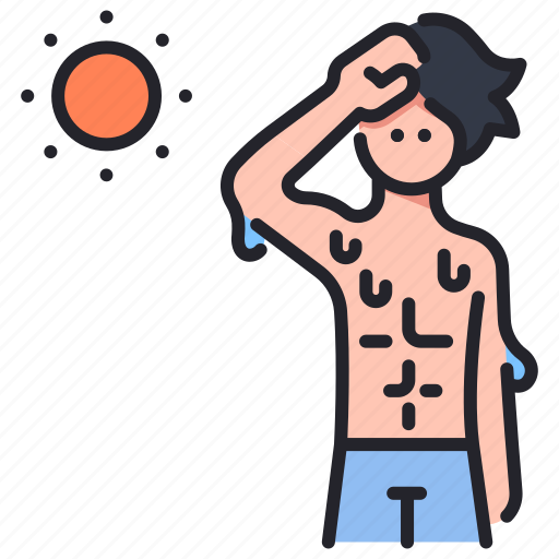 Heat, hot, people, person, summer, sweat, temperature icon - Download on Iconfinder