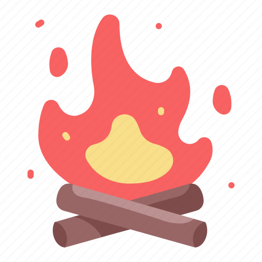 Bonfire, camp, campfire, fire, flame, night, wood icon - Download on Iconfinder