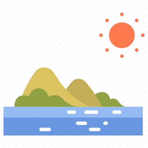 Island, nature, sea, summer, sun, travel, vacation icon - Download on Iconfinder