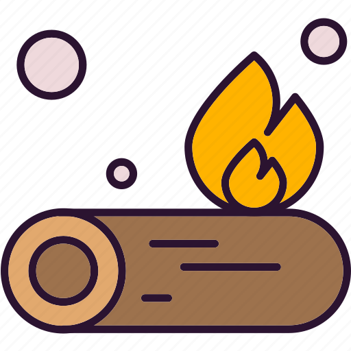 Fire, flame, tree, wood icon - Download on Iconfinder