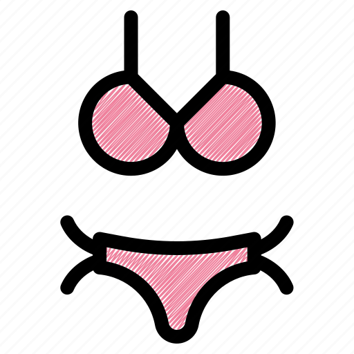 Bikini, underwear, swimsuit, beach, woman, summer, fashion icon - Download on Iconfinder