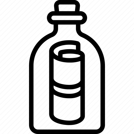 Message, in, a, bottle, pirate, ocean icon - Download on Iconfinder