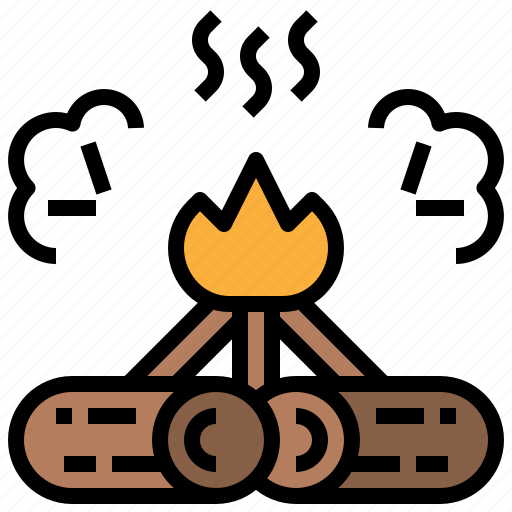 Bonfire, campfire, camping, fire, miscellaneous, wood icon - Download on Iconfinder