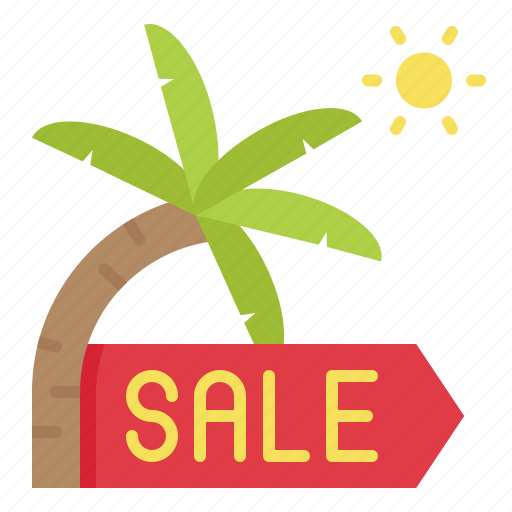 Beach, palm, sale, summer, tree, vacation icon - Download on Iconfinder