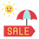 sale, sign, summer, sunny, umbrella, vacation