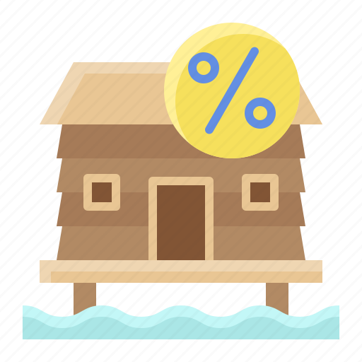 Building, cottage, discount, house, sale, summer icon - Download on Iconfinder
