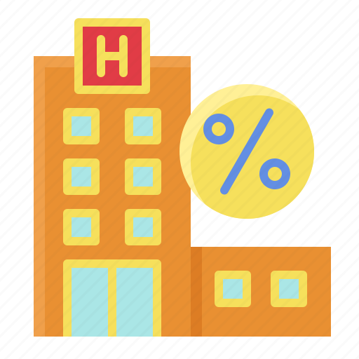 Building, discount, hostel, hotel, sale, summer, travel icon - Download on Iconfinder