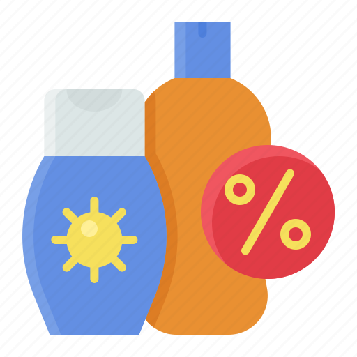 Bottle, discount, protection, sale, summer, sunblock, sunscreen icon - Download on Iconfinder