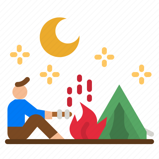 Camping, travel, tent, forest, camp icon - Download on Iconfinder