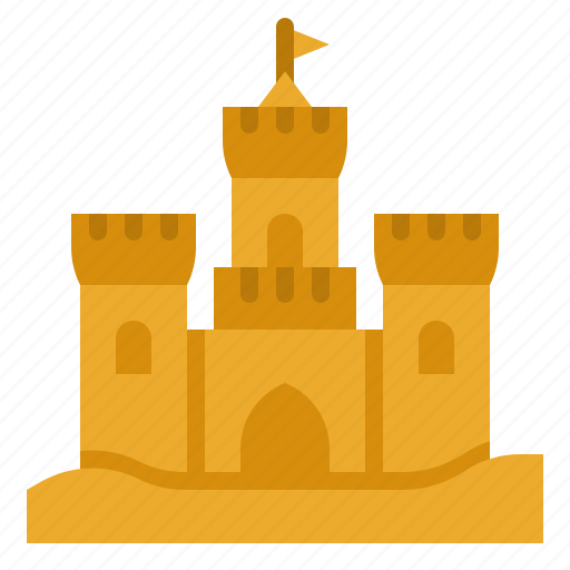 Sand, castle, beach, toy, summertime icon - Download on Iconfinder