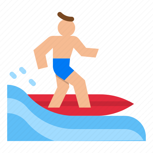 Surfing, surf, summer, summertime, sport icon - Download on Iconfinder