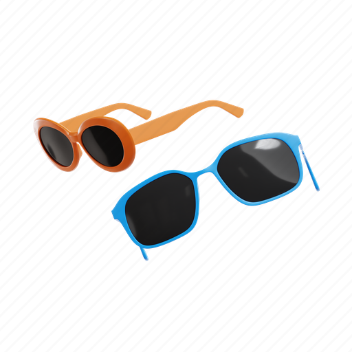 Sunglasses, eyeglasses, goggles, glasses, fashion, eyewear 3D illustration - Download on Iconfinder