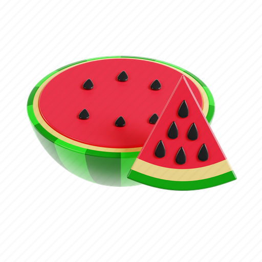 Watermelon, fruit, slice, food, fresh, sweet, healthy icon - Download on Iconfinder