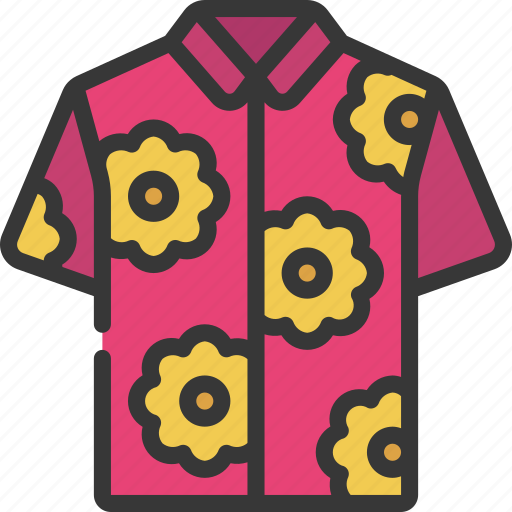 Hawaiian, shirt, hawaii, tshirt, clothing icon - Download on Iconfinder