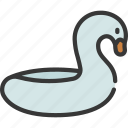 inflatable, pool, swan, float, toy