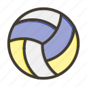 volleyball, ball, game, sport, activity