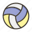 volleyball, ball, game, sport, activity 