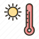 hot, temperature, summer, sun, weather