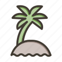 palm tree, island, vacation, summer, holiday