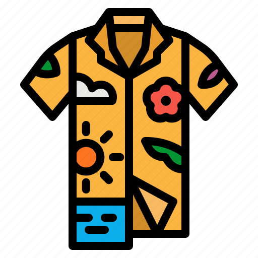 Fashion, garment, hawaii, hawaiian, shirt icon - Download on Iconfinder