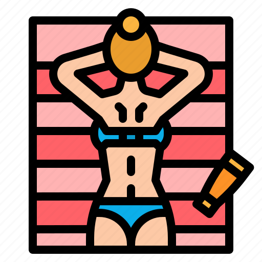Chill, relax, sunbathing, sunbed, umbrella icon - Download on Iconfinder
