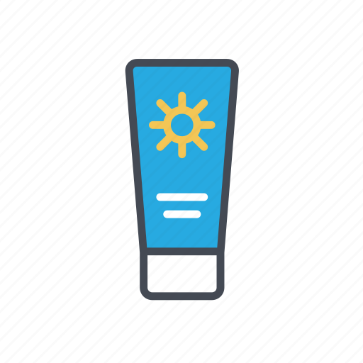 Body lotion, sun protector, sunblock, sunscreen, uv protection icon - Download on Iconfinder
