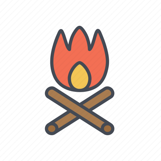 Campfire, fire, camping, outdoor camp icon - Download on Iconfinder