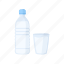 bottle, bottle of water, drink, drink bottle, glass, glass and bottle, water 