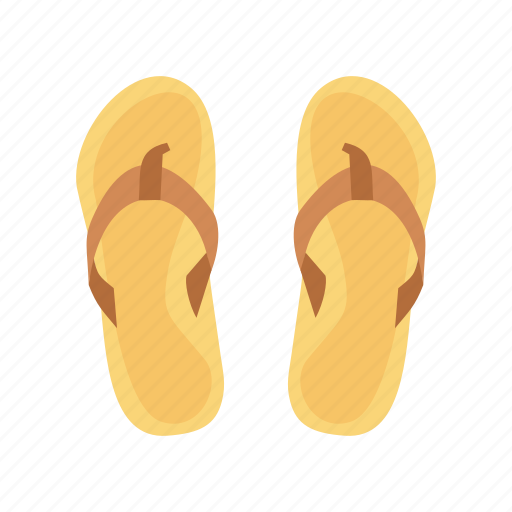 Beach, beach sandals, flipflops, sandals, summer, vacation icon - Download on Iconfinder