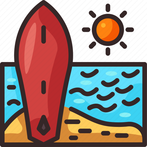 Beach, surf, surfing, sports, competition, holiday, surfboard icon - Download on Iconfinder