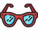 glasses, eyewear, accessory, summertime, protection, fashion, sunglasses, summer