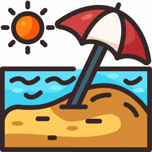 Parasol, summer, beach, umbrella, shade, weather, beaches icon - Download on Iconfinder