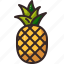 pineapple, fruit, food, fruits, healthy, pineapples, viburnum, natural, foods 