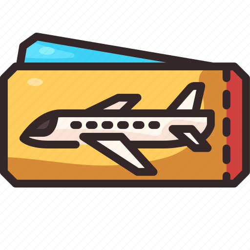 Ticket, airplane, plane, passage, airfare, boarding, pass icon - Download on Iconfinder