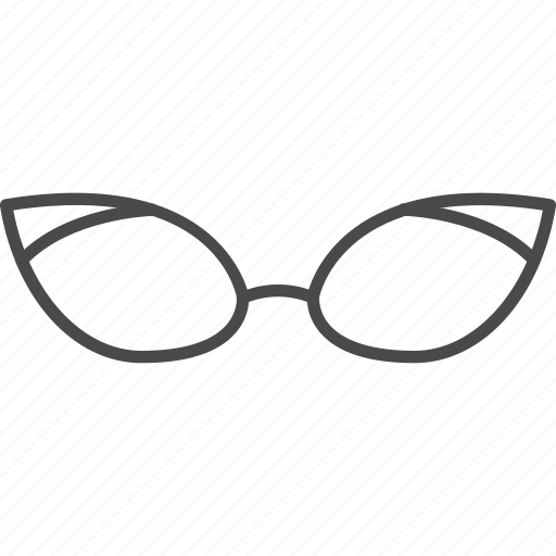 Accessories, eyeglasses, fashion, glasses, line, outline, woman icon - Download on Iconfinder