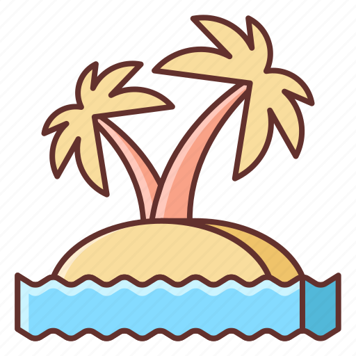Beach, island, palm, summer icon - Download on Iconfinder