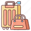 bag, luggage, suitcase, travel 